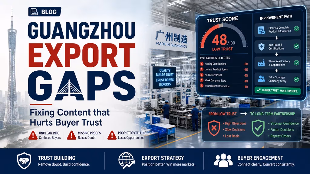 Guangzhou Export Content Gaps That Hurt Buyer Trust cover illustration